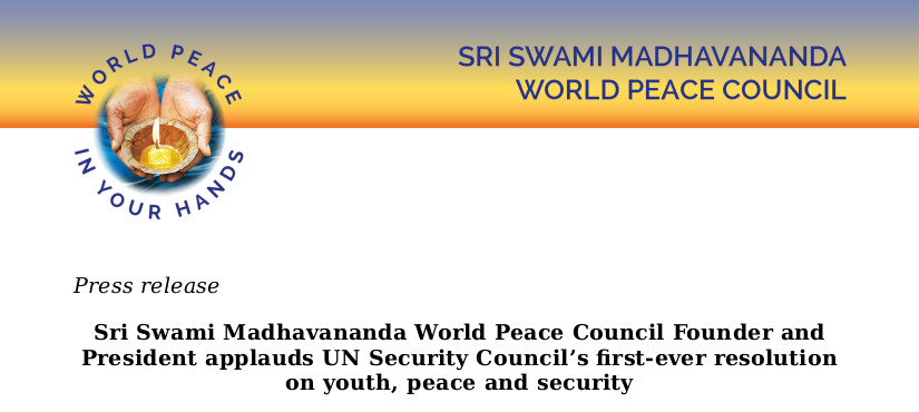 UN Security Council adopts historic resolution on Youth, Peace and Security
