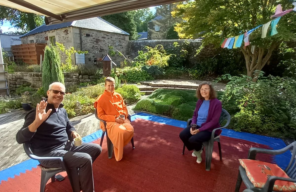 peace day galashiels ashram garden 21 09 2025