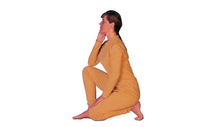 3 – 6 Virasana Heldenpose